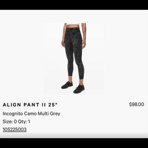 Lululemon camo align